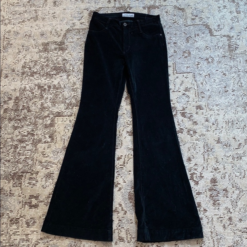 James Jeans Shayebel Velveteen High Rise Flare Leg